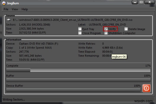 Windows 7 ISO 이미지를 DVD로 굽는 방법 (ImgBurn 완벽 가이드)