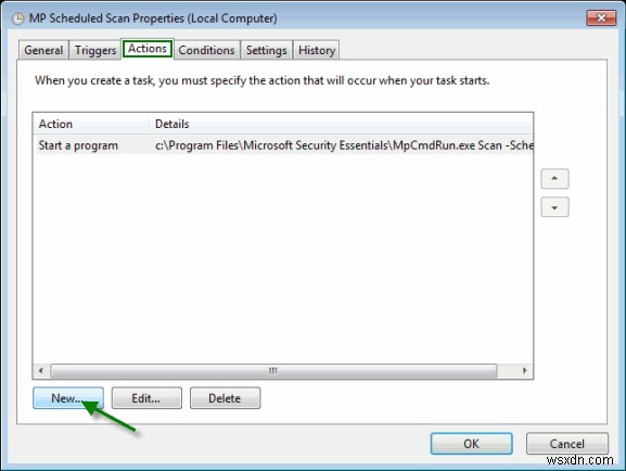 Microsoft Security Essentials 야간 자동 검사 예약 및 자동 종료 설정 방법