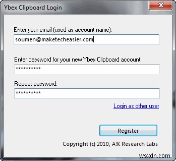 Ybex 클립보드로 여러 컴퓨터 간 Windows 클립보드 데이터·스크린샷 쉽게 공유하는 방법