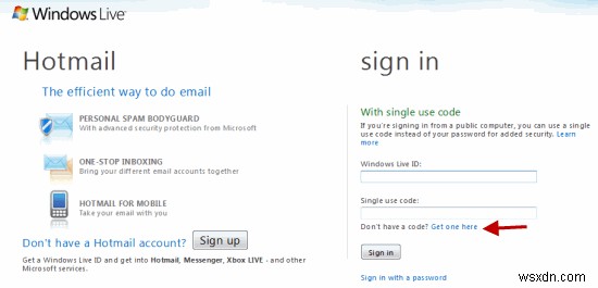 공용 PC에서도 안전하게! Windows Live 계정 일회용 로그인 코드 발급 및 사용 방법