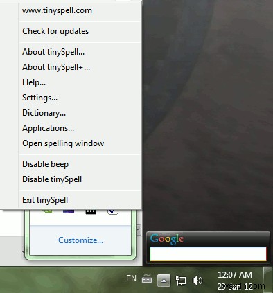 TinySpell로 Windows 애플리케이션에 맞춤법 검사 기능 추가하기