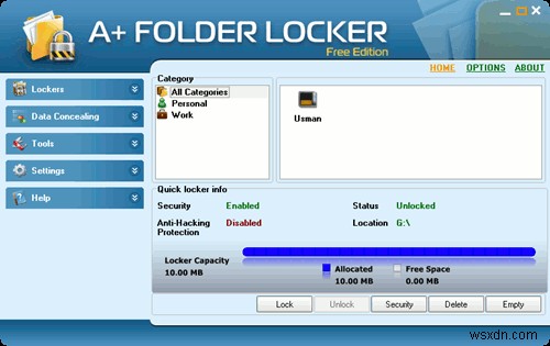 A+ Folder Locker로 폴더 보호하기 – 비밀번호·패턴 잠금 [Windows]