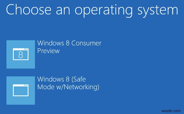 Windows 8 부팅 메뉴에 안전 모드 추가하는 방법