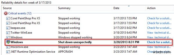 Windows 8 안정성 모니터로 PC 문제를 쉽게 진단하고 해결하는 방법