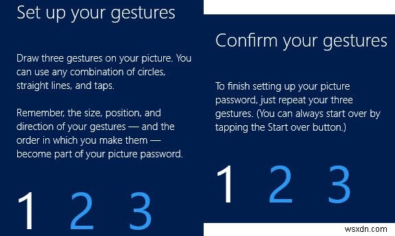 Windows 8에서 사진 암호 설정하고 사용하는 방법