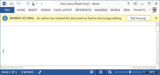 Microsoft Word 2013에서 문서를 안전하게 보호하는 3가지 방법