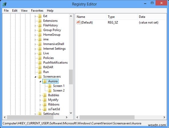 Windows 8에서 사라진 오로라(Aurora) 화면 보호기를 되살리는 방법