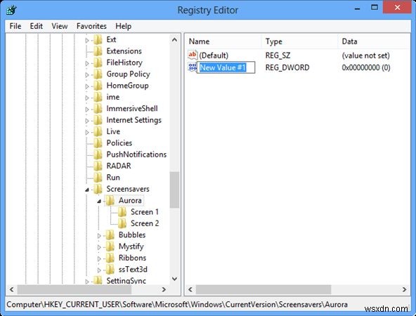 Windows 8에서 사라진 오로라(Aurora) 화면 보호기를 되살리는 방법