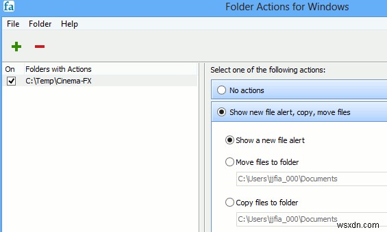 Windows에서 폴더 작업(Folder Actions)을 활용하는 방법