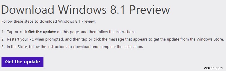 Windows 8.1 Preview 설치 시 업데이트를 컴퓨터에 적용할 수 없습니다 오류 해결 방법