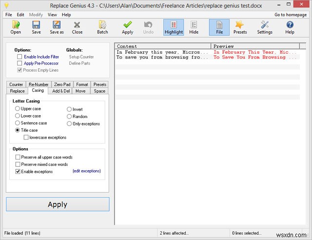 Microsoft Word와 Excel에서 단어 일괄 교체하기 – 무료 프로그램 Replace Genius 활용법