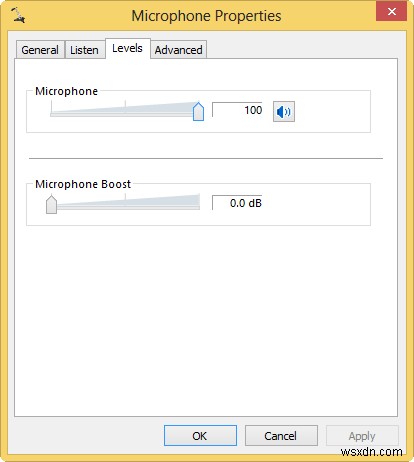 Windows 8에서 마이크 부스트 활성화하는 방법