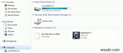 Windows  내 컴퓨터  창에 바로 가기 추가하는 숨겨진 방법