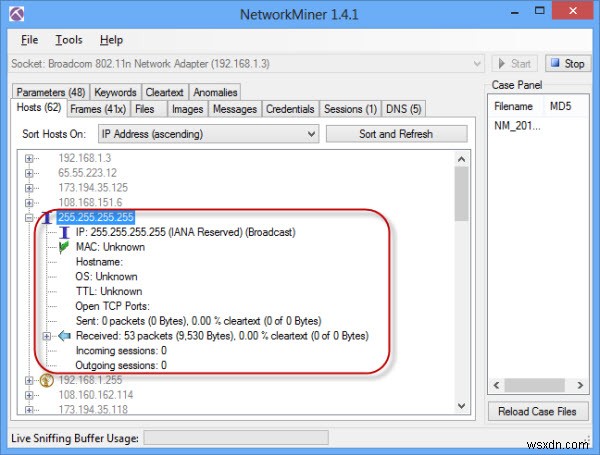 NetworkMiner로 네트워크 트래픽을 캡처하고 분석하는 방법