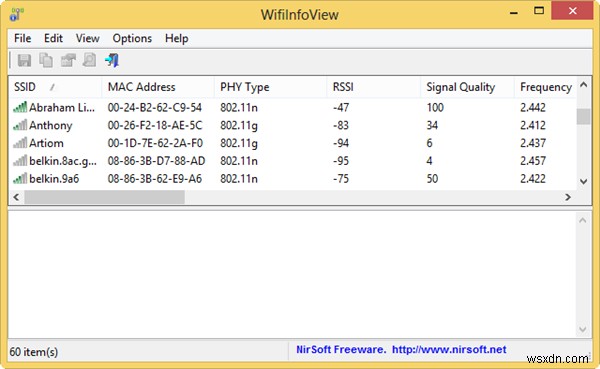 주변 Wi-Fi 네트워크 상세 정보 확인 방법, WifiInfoView 완벽 가이드