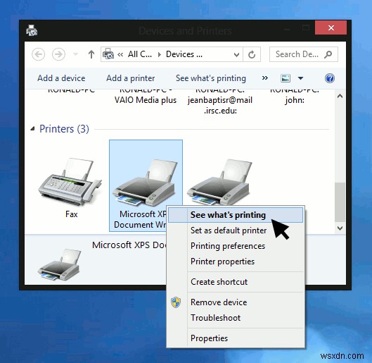 Windows 8에서 프린터 인쇄 대기열을 지우는 2가지 방법