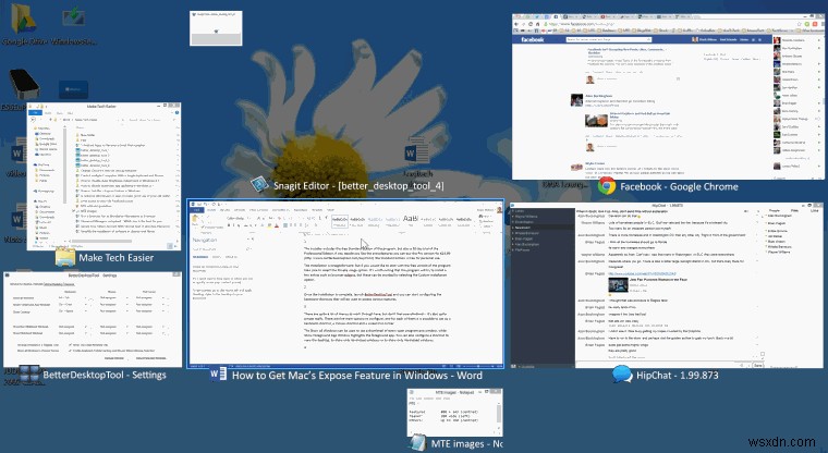 Windows에서 Mac의 Exposé 기능을 사용하는 방법 – BetterDesktopTool 완벽 가이드