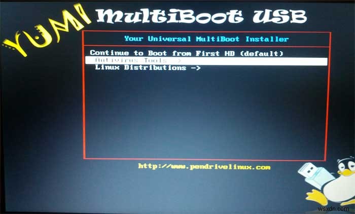 YUMI로 멀티부트 리눅스 USB 드라이브 만드는 방법