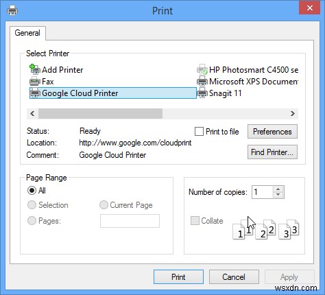 구글 클라우드 프린트(Google Cloud Print)로 윈도우에서 원격 파일 인쇄하는 방법