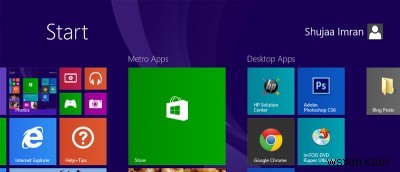 Windows 8/8.1 시작 화면 레이아웃 백업 및 복원하는 방법