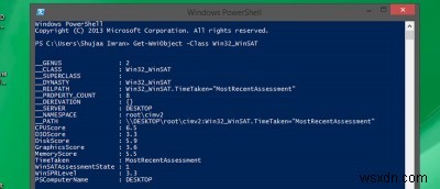 Windows 8.1에서 사라진 Windows 경험 지수 점수 확인하는 방법