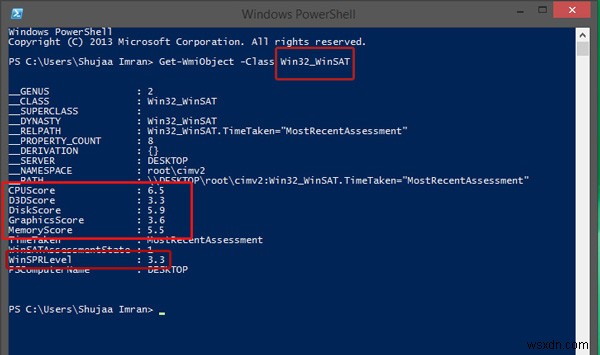 Windows 8.1에서 사라진 Windows 경험 지수 점수 확인하는 방법