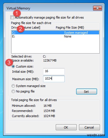 Windows에서 페이지 파일(Pagefile) 크기와 위치를 변경하는 완벽 가이드