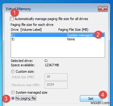 Windows에서 페이지 파일(Pagefile) 크기와 위치를 변경하는 완벽 가이드