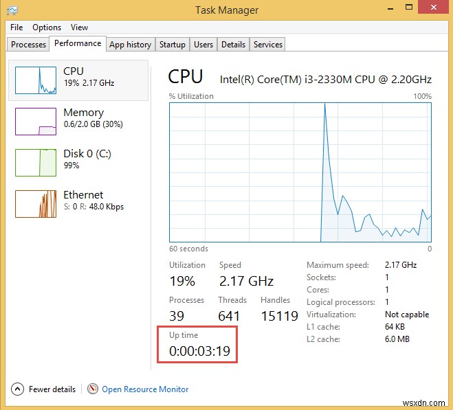 Windows와 Linux에서 컴퓨터 가동 시간(업타임)과 설치 날짜 확인하는 방법
