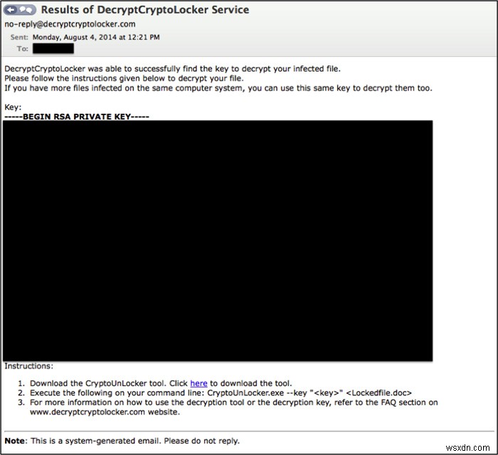 CryptoLocker(크립토락커)에 감염된 하드 드라이브 복구하는 방법