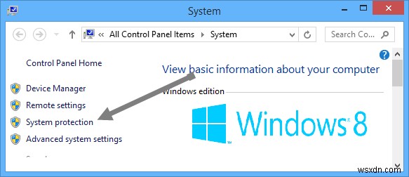 Windows 8/8.1에서 시스템 복원 기능 설정 및 비활성화하는 방법