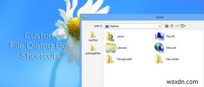 Windows 파일 대화 상자에 원하는 폴더를 바로 가기로 추가하는 레지스트리 방법