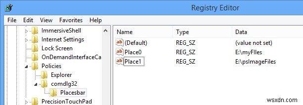 Windows 파일 대화 상자에 원하는 폴더를 바로 가기로 추가하는 레지스트리 방법