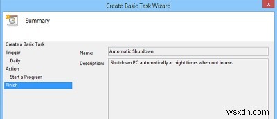 Windows PC를 밤에 자동으로 종료하도록 설정하는 방법