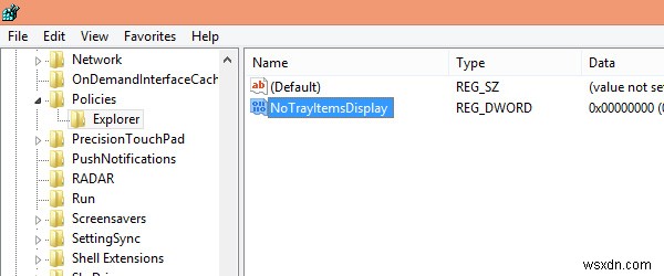 Windows 8에서 작업 표시줄 아이콘 숨기기 및 알림 영역 정리하는 방법
