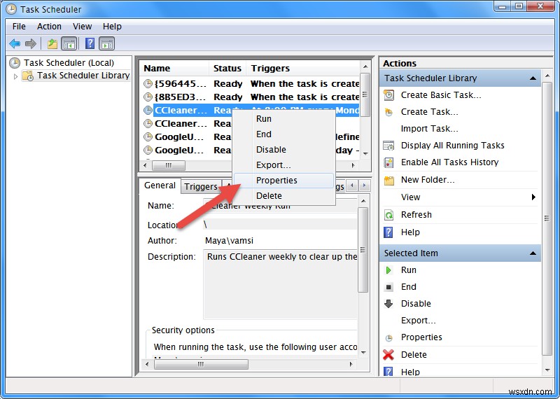 Windows 작업 스케줄러로 CCleaner 자동 실행 예약하는 방법