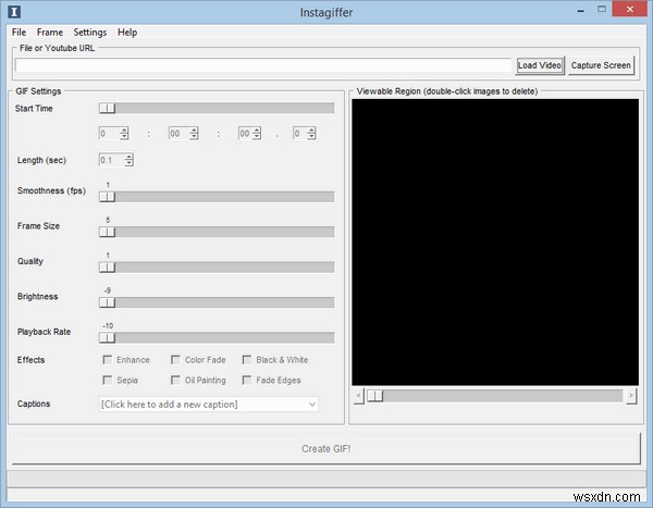 Instagiffer – Windows에서 무료로 GIF를 만드는 강력한 소프트웨어