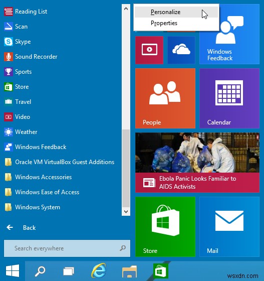 Windows 10 시작 메뉴를 자신만의 스타일로 꾸미는 4가지 쉬운 방법
