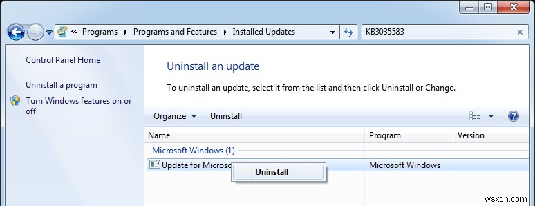 윈도우 작업표시줄에서  Windows 10 가져오기  아이콘 제거하는 방법