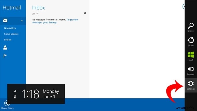 Windows 8.1 메일 앱에서 이메일 계정별로 다른 라이브 타일 설정하는 방법