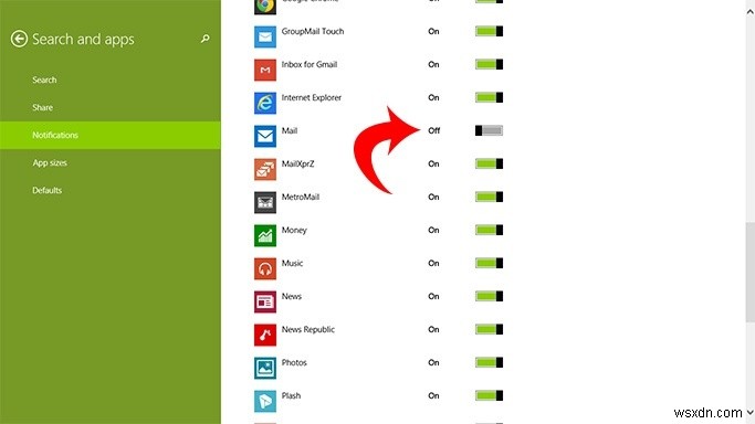 Windows 8.1 메일 앱에서 이메일 계정별로 다른 라이브 타일 설정하는 방법