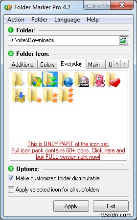FolderMarker로 Windows 폴더 아이콘 자유롭게 바꾸는 방법