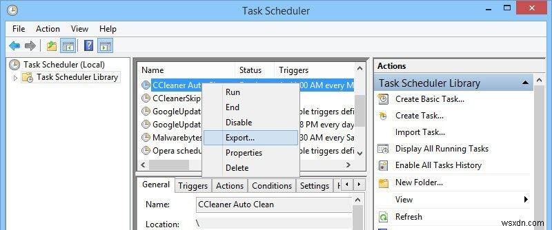 Windows 작업 스케줄러에서 예약 작업 이름을 변경하는 방법