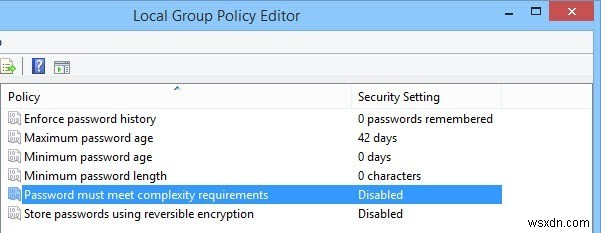 Windows에서 사용자 암호 규칙을 적용하는 방법
