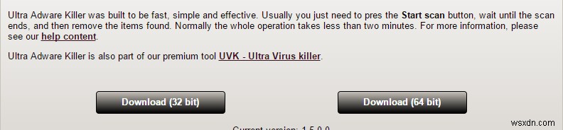 Ultra Adware Killer – 설치된 애드웨어를 손쉽게 제거하는 무료 유틸리티