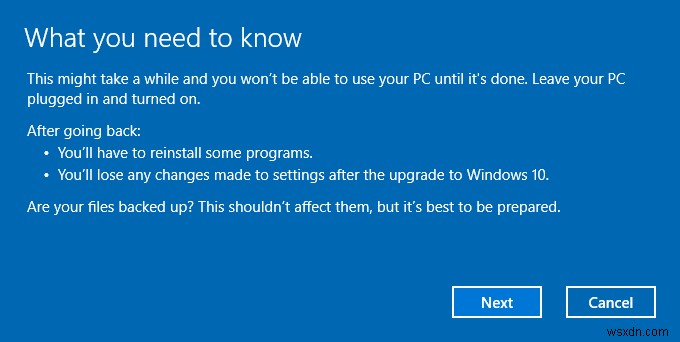 Windows 10에서 이전 버전(Windows 7/8/8.1)으로 다운그레이드하는 방법