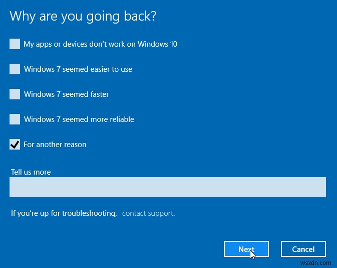 Windows 10에서 이전 버전(Windows 7/8/8.1)으로 다운그레이드하는 방법