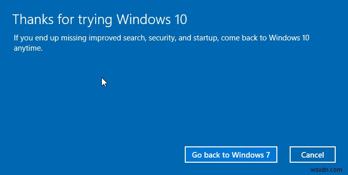 Windows 10에서 이전 버전(Windows 7/8/8.1)으로 다운그레이드하는 방법