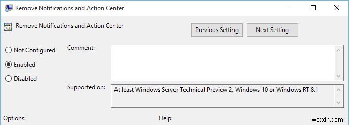 Windows 10에서 알림 센터(관리 센터) 비활성화하는 방법 2가지
