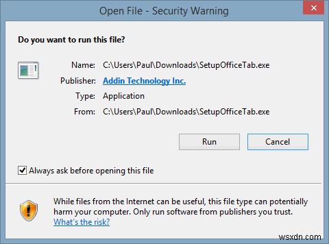 Windows에서 Microsoft Office에 탭 인터페이스 추가하는 방법